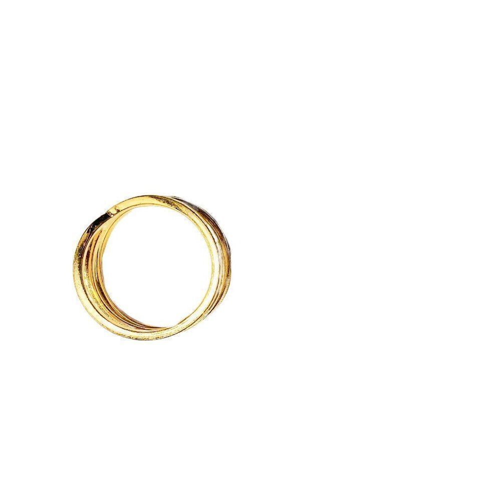 GOLD Plated Triple Band Stacking Ring - Picture 6 of 7